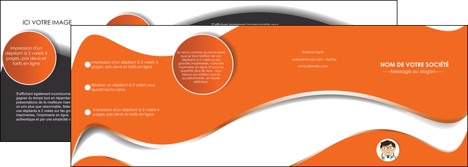 creer modele en ligne depliant 4 volets  8 pages  infirmier infirmiere infirmier infirmerie blouse MIDBE32215