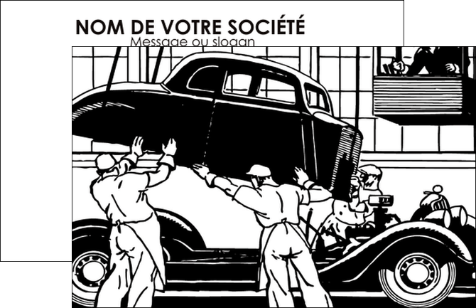 realiser carte de visite garage garagiste atelier de garagiste MIDBE32323
