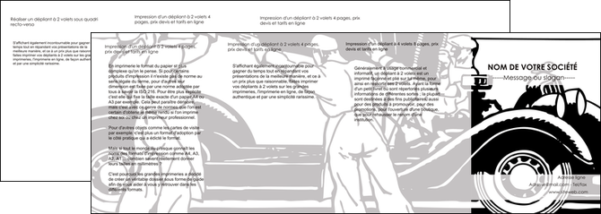 creation graphique en ligne depliant 4 volets  8 pages  garage garagiste atelier de garagiste MIDBE32333