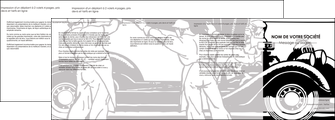 creer modele en ligne depliant 4 volets  8 pages  garage garagiste atelier de garagiste MIDBE32335