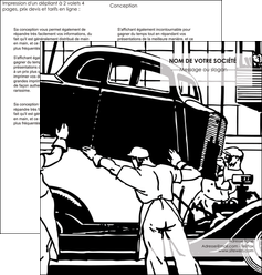 realiser depliant 2 volets  4 pages  garage garagiste atelier de garagiste MIDBE32339