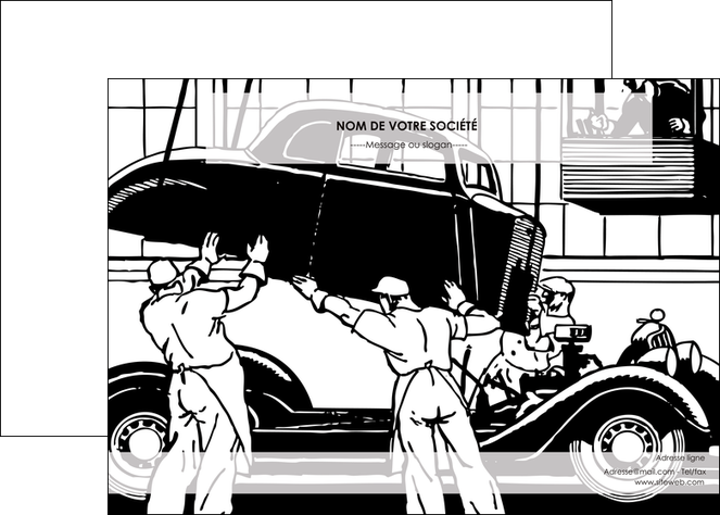 faire affiche garage garagiste atelier de garagiste MIDBE32341