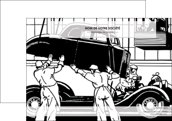 creer modele en ligne affiche garage garagiste atelier de garagiste MIDBE32345