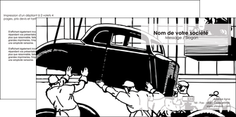 cree depliant 2 volets  4 pages  garage garagiste atelier de garagiste MIDBE32349