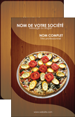 cree carte de visite pizzeria et restaurant italien pizza pizzeria zone tampon MLGI32359
