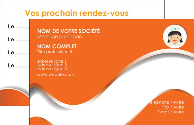 creation graphique en ligne carte de visite infirmier infirmiere infirmiere infirmerie blouse MIDBE32397