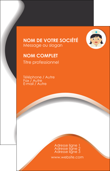personnaliser maquette carte de visite infirmier infirmiere infirmiere infirmerie blouse MIDBE32427