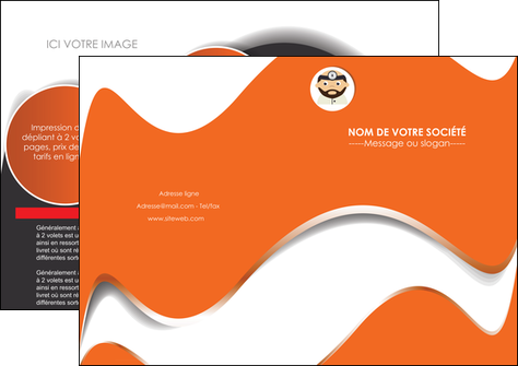 impression depliant 2 volets  4 pages  infirmier infirmiere infirmiere infirmerie blouse MIDBE32451