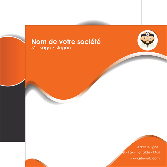 creation graphique en ligne flyers infirmier infirmiere infirmiere infirmerie blouse MIDBE32467