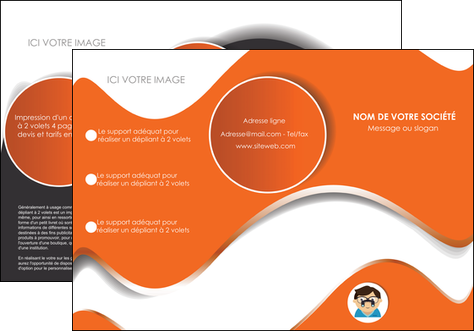 creer modele en ligne depliant 3 volets  6 pages  infirmier infirmiere opticien lunetier optometristes MIDBE32501
