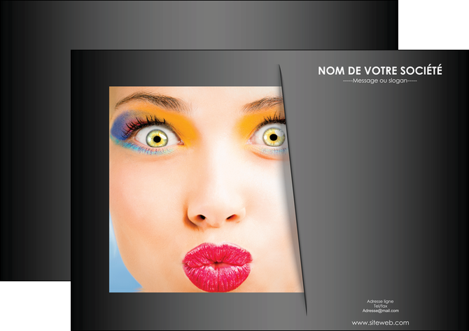 modele en ligne affiche centre esthetique  maquillage beaute couleur MFLUOO32525
