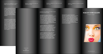 maquette en ligne a personnaliser depliant 4 volets  8 pages  centre esthetique  maquillage beaute couleur MLGI32551