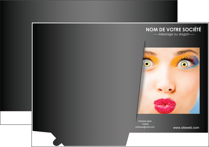 modele pochette a rabat centre esthetique  maquillage beaute couleur MFLUOO32559