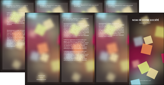 creer modele en ligne depliant 4 volets  8 pages  abstrait design texture MIF32641