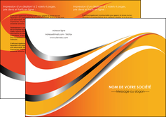 creer modele en ligne depliant 2 volets  4 pages  texture contexture structure MFLUOO32997