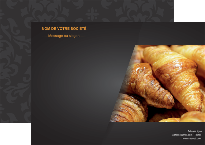 exemple affiche boulangerie maquette boulangerie croissant patisserie MID33095