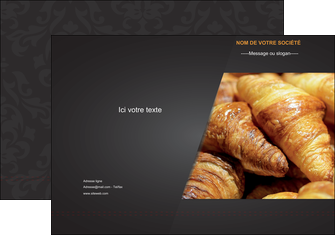 modele pochette a rabat boulangerie maquette boulangerie croissant patisserie MIF33113