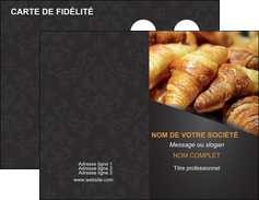 exemple carte de visite boulangerie maquette boulangerie croissant patisserie MIF33117
