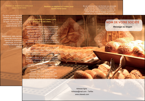 maquette en ligne a personnaliser depliant 3 volets  6 pages  patisserie pain brioches boulangerie MIDLU33177