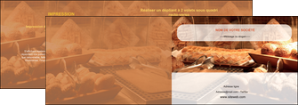 personnaliser modele de depliant 2 volets  4 pages  patisserie pain brioches boulangerie MIDLU33185