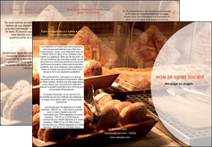 imprimer depliant 3 volets  6 pages  boulangerie pain brioches boulangerie MLIG33267