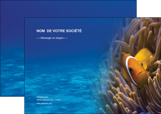 impression flyers paysage belle photo nemo poisson MIDBE33449