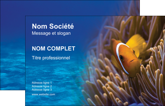 creer modele en ligne carte de visite paysage belle photo nemo poisson MLGI33467