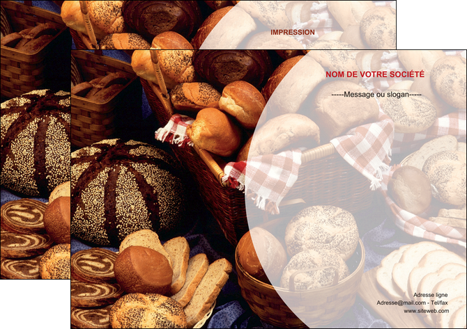 impression flyers boulangerie pain brioches boulangerie MLIG33491