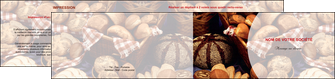 cree depliant 2 volets  4 pages  boulangerie pain brioches boulangerie MLIG33495