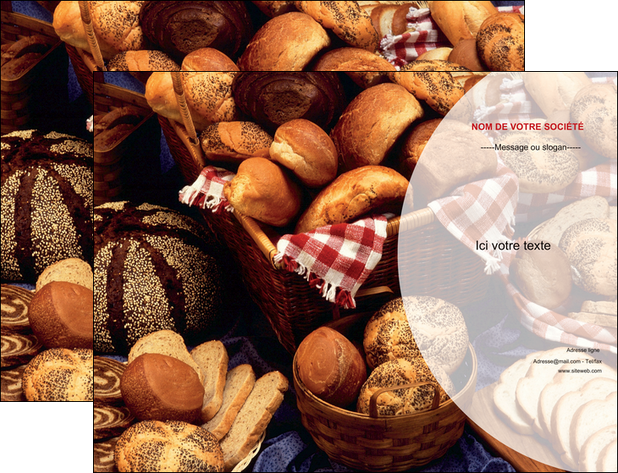 cree pochette a rabat boulangerie pain brioches boulangerie MLIG33499