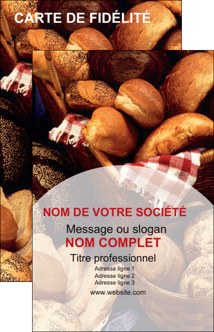 faire modele a imprimer carte de visite boulangerie pain brioches boulangerie MLIG33501