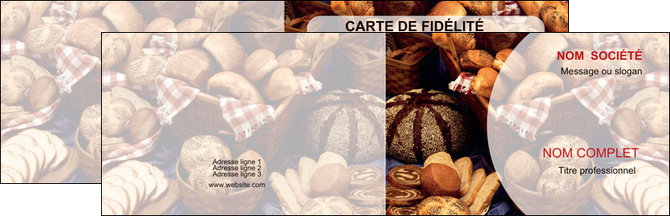 exemple carte de visite boulangerie pain brioches boulangerie MLIG33503
