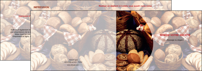 creation graphique en ligne depliant 2 volets  4 pages  boulangerie pain boulangerie patisserie MLIG33533