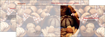 creation graphique en ligne depliant 2 volets  4 pages  boulangerie pain boulangerie patisserie MLIG33533