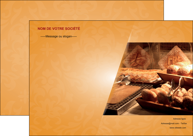 personnaliser modele de affiche boulangerie boulangerie pains viennoiserie MLIG33635