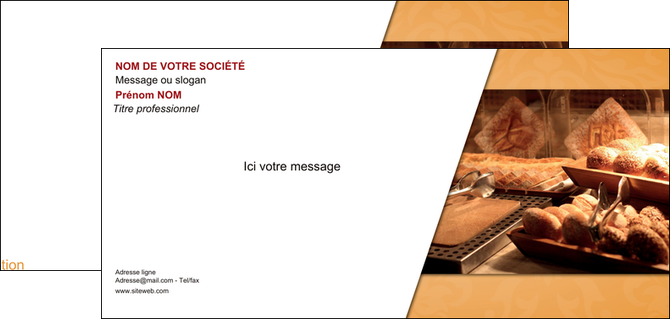exemple carte de correspondance boulangerie boulangerie pains viennoiserie MLIG33641