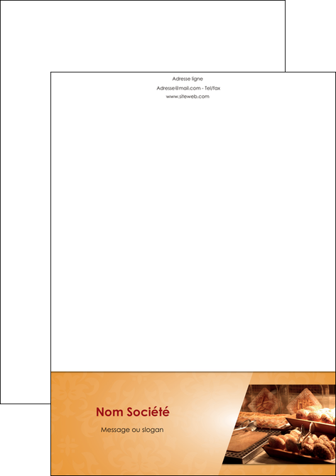 impression tete de lettre boulangerie boulangerie pains viennoiserie MLIG33657