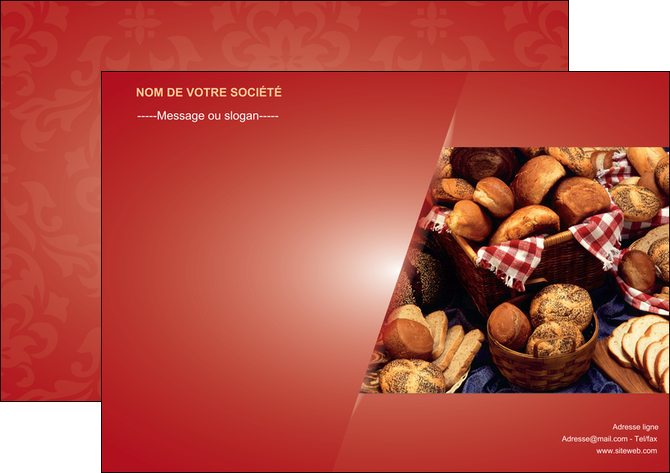 creer modele en ligne affiche boulangerie pain boulangerie patisserie MID33709
