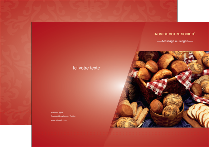 modele pochette a rabat boulangerie pain boulangerie patisserie MID33727