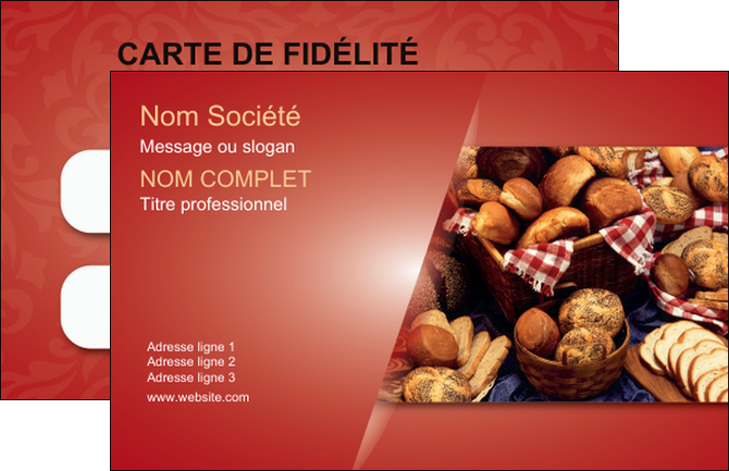 imprimerie carte de visite boulangerie pain boulangerie patisserie MID33729