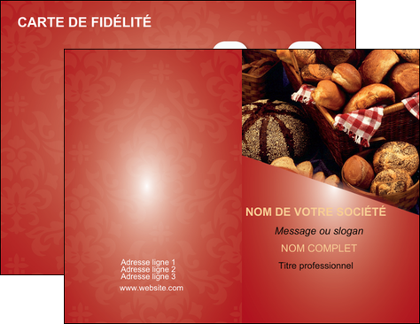 faire carte de visite boulangerie pain boulangerie patisserie MID33731