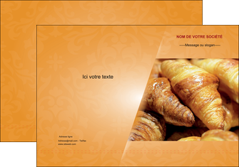 imprimerie pochette a rabat boulangerie croissants boulangerie patisserie MID33757