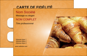 impression carte de visite boulangerie croissants boulangerie patisserie MID33759