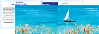 impression depliant 2 volets  4 pages  paysage faire part de mariage carte de mariage invitation mariage MLIG33779