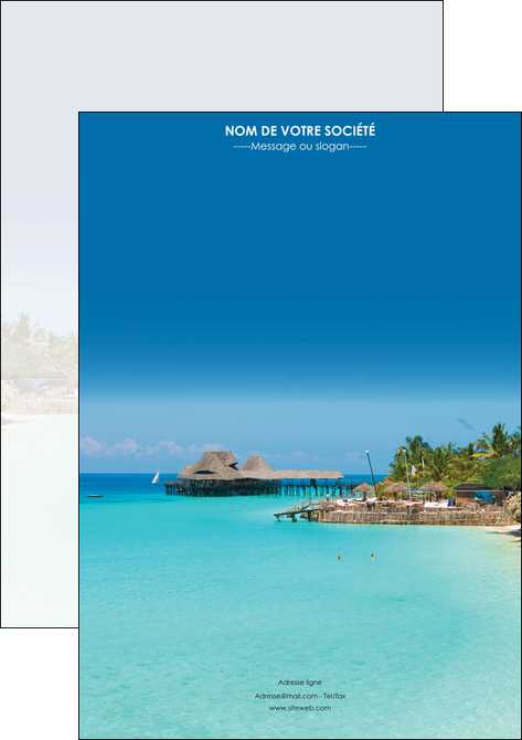 impression affiche paysage plage vacances tourisme MIDBE33803