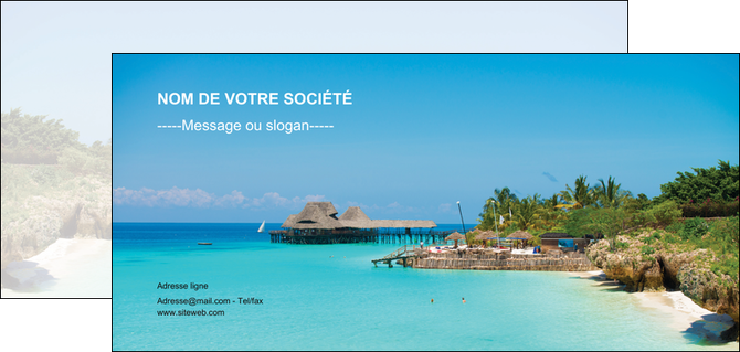 cree flyers paysage plage vacances tourisme MIDBE33833