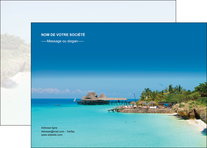 modele en ligne affiche paysage plage vacances tourisme MIDBE33835