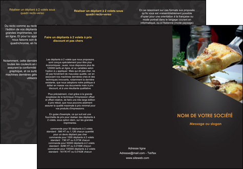 exemple depliant 3 volets  6 pages  pizzeria et restaurant italien pizza pizzeria restaurant italien MFLUOO34011