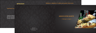 faire depliant 2 volets  4 pages  pizzeria et restaurant italien pizza pizzeria restaurant italien MLGI34021