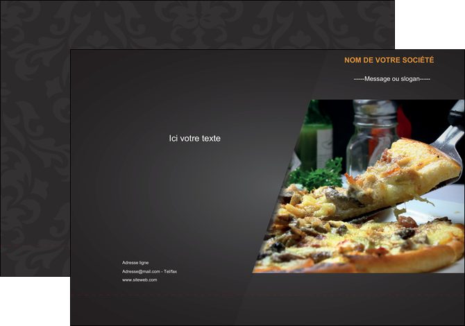 faire modele a imprimer pochette a rabat pizzeria et restaurant italien pizza pizzeria restaurant italien MFLUOO34023